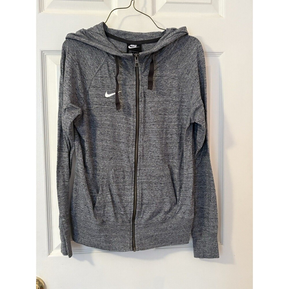 Nike Full Zip Hoodie Jacket Women’s Small Blue Lightweight Gym Casual Workout - Picture 3 of 5